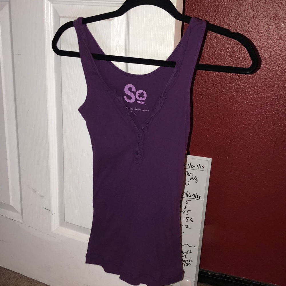 Purple tank top